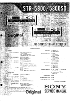 Sony STR-5800-STR-5800-SD - Service Manual 